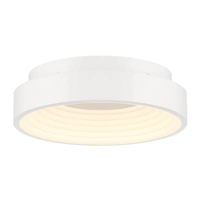 George Kovacs Conc 15'' White LED Flush Mount with Frosted Acrylic Diffuser by George Kovacs
