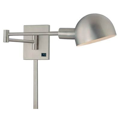 George Kovacs 1 Light Swing Arm Wall Sconce - Matte Brushed Nickel by George Kovacs