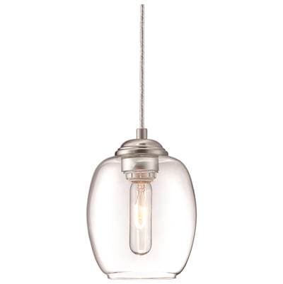 George Kovacs 1 Light Mini Pendant (convertible to Wall Sconce) - Brushed Nickel by George Kovacs