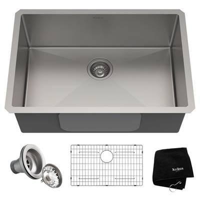 Standart PROE 28-inch 16 Gauge Undermount Single Bowl Stainless Steel Kitchen Sink by Kraus