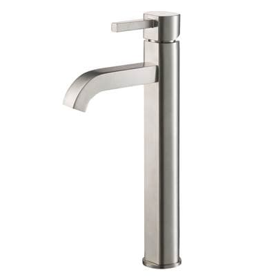 Kraus Ramuse Tall Vessel Bathroom Faucet, Satin Nickel Finish by Kraus