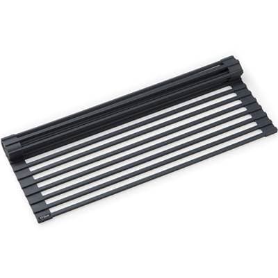 Kraus Multipurpose Workstation Sink Roll-up Dish Drying Rack - Dark Grey by Kraus