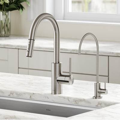 Kraus Olettoe Pull-down Kitchen Faucet and Puritae Water Filter Faucet Combo - Spot Free... by Kraus