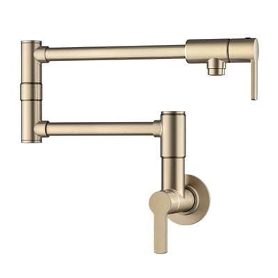 Kraus Oletto Wall Mount Pot Filler Kitchen Faucet with Retractable Arm in Spot-free Antique... by Kraus