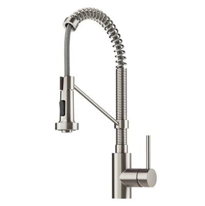 Kraus Boldene Commercial Style 2-Function Single Handle Pull Down Kitchen Faucet in Spot-free...