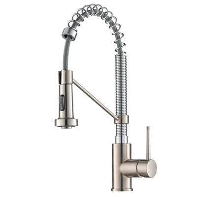 Kraus Boldene Commercial Style 2-Function Single Handle Pull Down Kitchen Faucet in Spot-free...