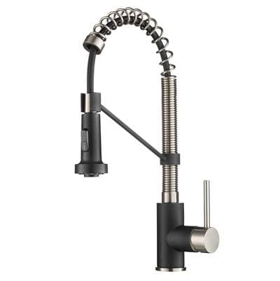 Kraus Boldene Commercial Style 2-Function Single Handle Pull Down Kitchen Faucet in Spot-free...