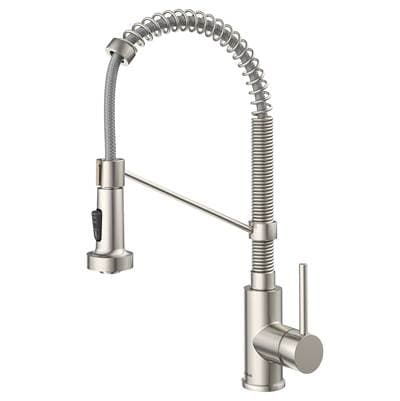 Kraus Boldene Commercial Style 2-Function Single Handle Pull Down Kitchen Faucet - Stainless...