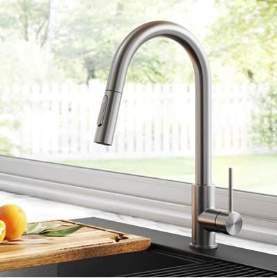 Kraus Olettoe Contemporary Pull-down Single Handle Kitchen Faucet - Spot Free Stainless Steel by Kraus