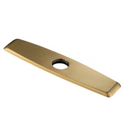 Kraus 10-inch Deck Plate for Kitchen Faucet - Brushed Brass