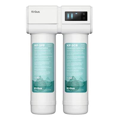 Kraus Puritae 2-Stage Under Sink Water Filtration System with Digital Display Monitor