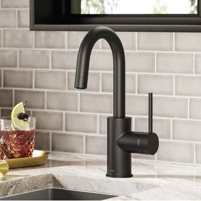 Kraus Olettoe Single Handle Kitchen Bar Faucet with Quickdock Top Mount Installation Assembly in... by Kraus