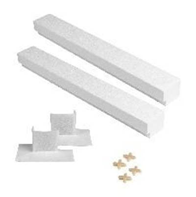 Kurbx 48'' Shower Curb = 2-24'' Curbs Plus Spacers Plus Covers Plus 1-adhesive Plus 2-internal...