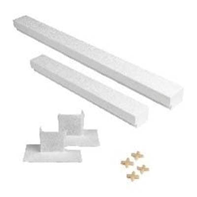 Kurbx 60'' Shower Curb = 1-24'' Curb Plus 1-36'' Curb Plus Spacers Plus Covers Plus 1-adhesive...