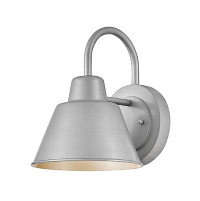 Lark Small Gooseneck Barn Light - Antique Brushed Aluminum