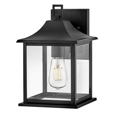 Lark Small Wall Mount Lantern - Black