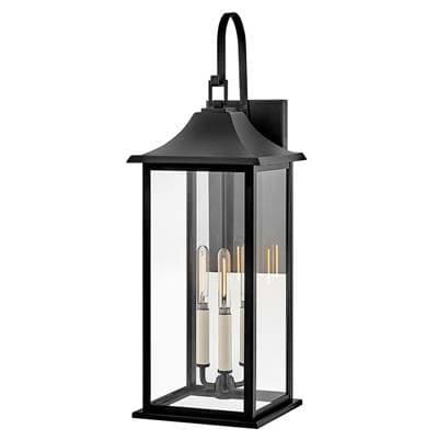 Lark Large Wall Mount Lantern - Black by Lark