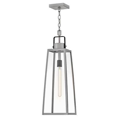 Lark Large Hanging Lantern - Antique Brushed Aluminum
