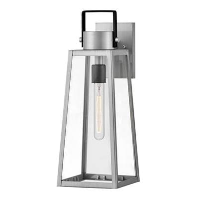 Lark Medium Wall Mount Lantern - Antique Brushed Aluminum