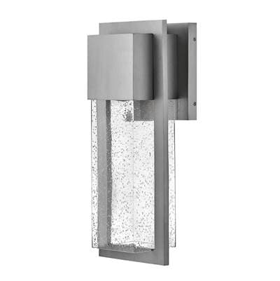 Lark Medium Wall Mount Lantern - Antique Brushed Aluminum
