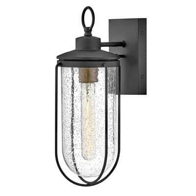 Lark Small Wall Mount Lantern - Museum Black