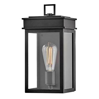 Lark Medium Wall Mount Lantern - Black
