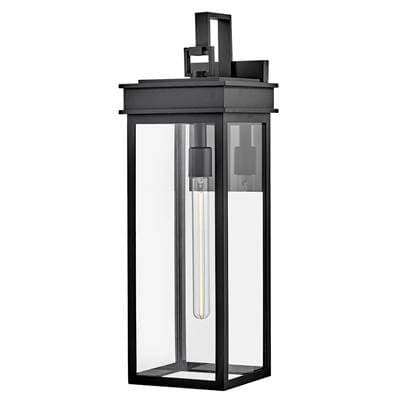 Lark Medium Wall Mount Lantern - Black