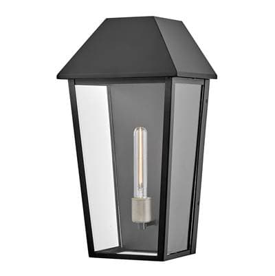 Lark Medium Wall Mount Lantern - Black