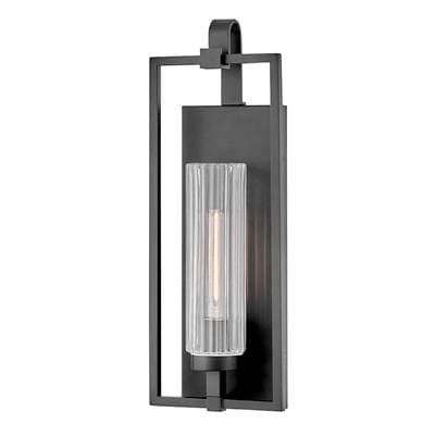 Lark Medium Wall Mount Lantern - Black