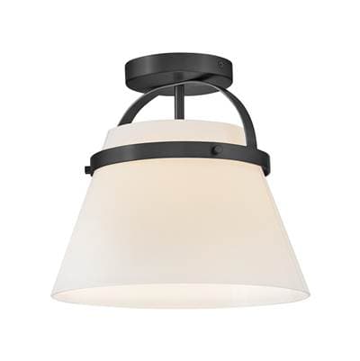 Lark Medium Semi-flush Mount - Black