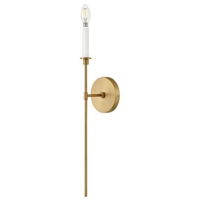 Lark Large Single Light Sconce - Lacquered Brass