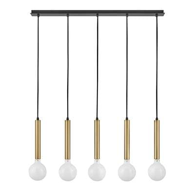 Lark Five Light Linear - Lacquered Brass