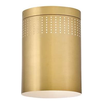 Lark Small Flush Mount - Lacquered Brass