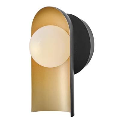 Lark Medium Single Light Sconce - Black