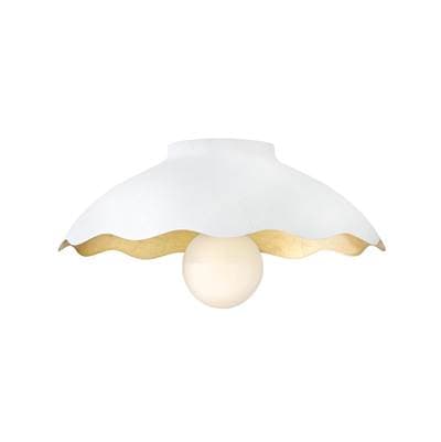 Lark Medium Flush Mount - Textured Plaster