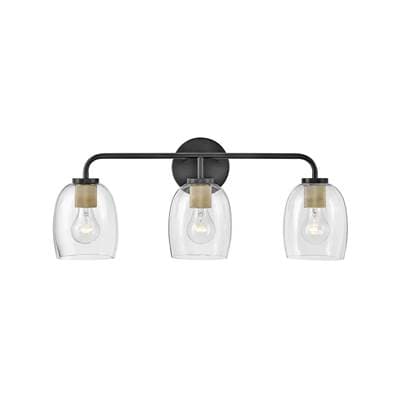 Lark Three Light Vanity - Black