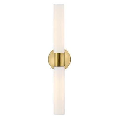 Lark Large Two Light Vanity - Bright Brass