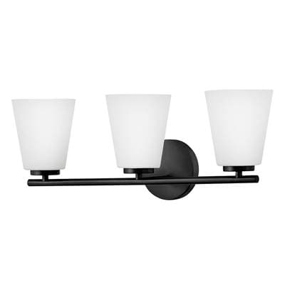 Lark Medium Three Light Vanity - Black