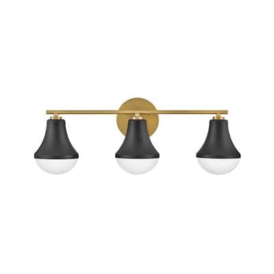Lark Three Light Vanity - Black
