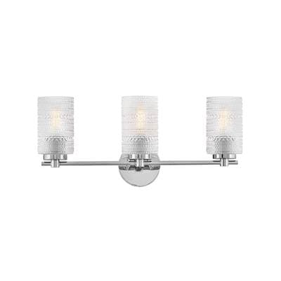 Lark Medium Three Light Vanity - Chrome