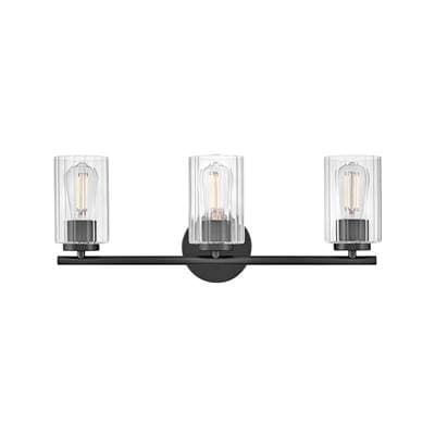 Lark Medium Three Light Vanity - Black by Lark