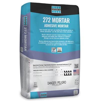 Laticrete 272 Mortar White/50lb/22.7kg by LATICRETE