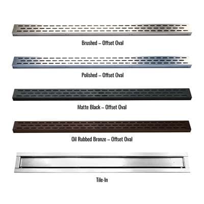 Laticrete Custom Linear Drain Kit Ps Linear Drain Trough Grate Ps