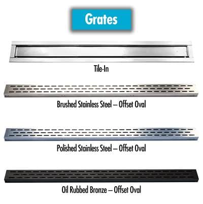Laticrete Hydro BAN Linear Drain Custom Order Tile-in by LATICRETE