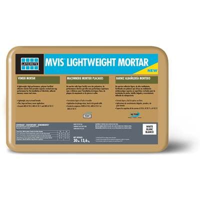 Laticrete Mvis Lightweight Mortar White/30lb/13.6kg by LATICRETE