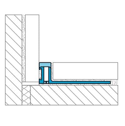 Laticrete Perimeter Joint, 5/16Hx3/16W Pvc, Grout Grey by LATICRETE