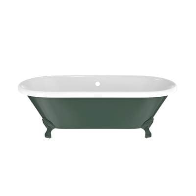 Maidstone 60 Inch Cast Iron Double Ended Clawfoot Tub - No Faucet Drillings - Billard by Maidstone