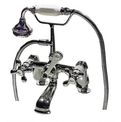 Maidstone Rim Mount English Telephone Faucet - Classic Spout - Chrome by Maidstone