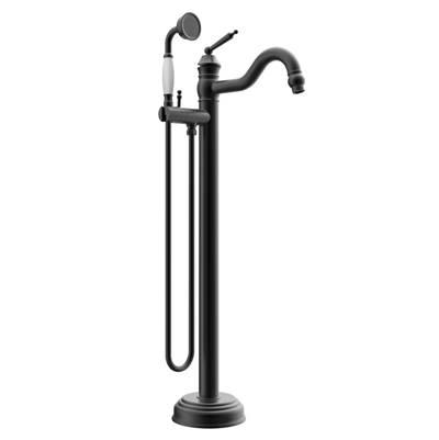 Traditional Standing Hi Flow Tub Filler - Matte Black