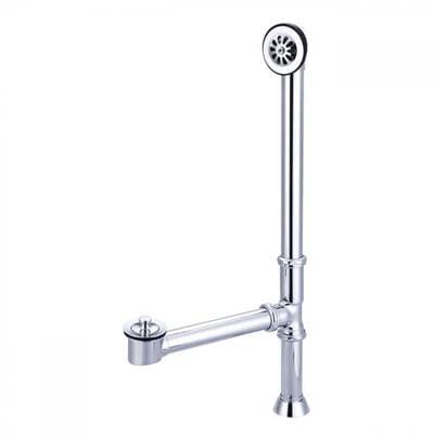 Maidstone Lift & Turn Clawfoot Tub Drain - Chrome